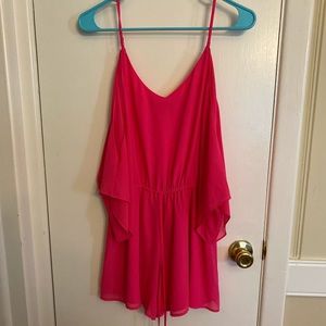 Hot pink romper